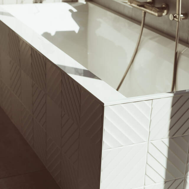 Carrelage à chevrons — Carrelage & sols