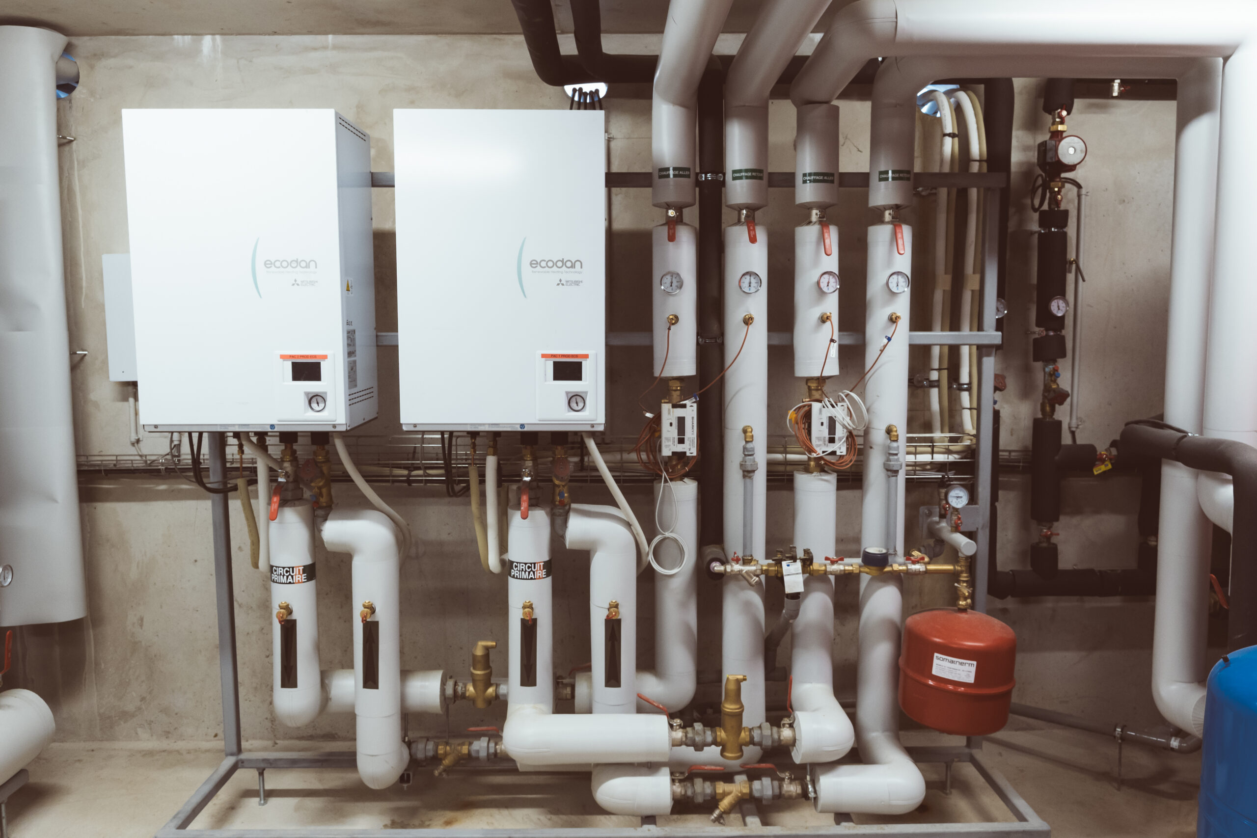Projet Cœur de Frangy, installation Therm-Sanit