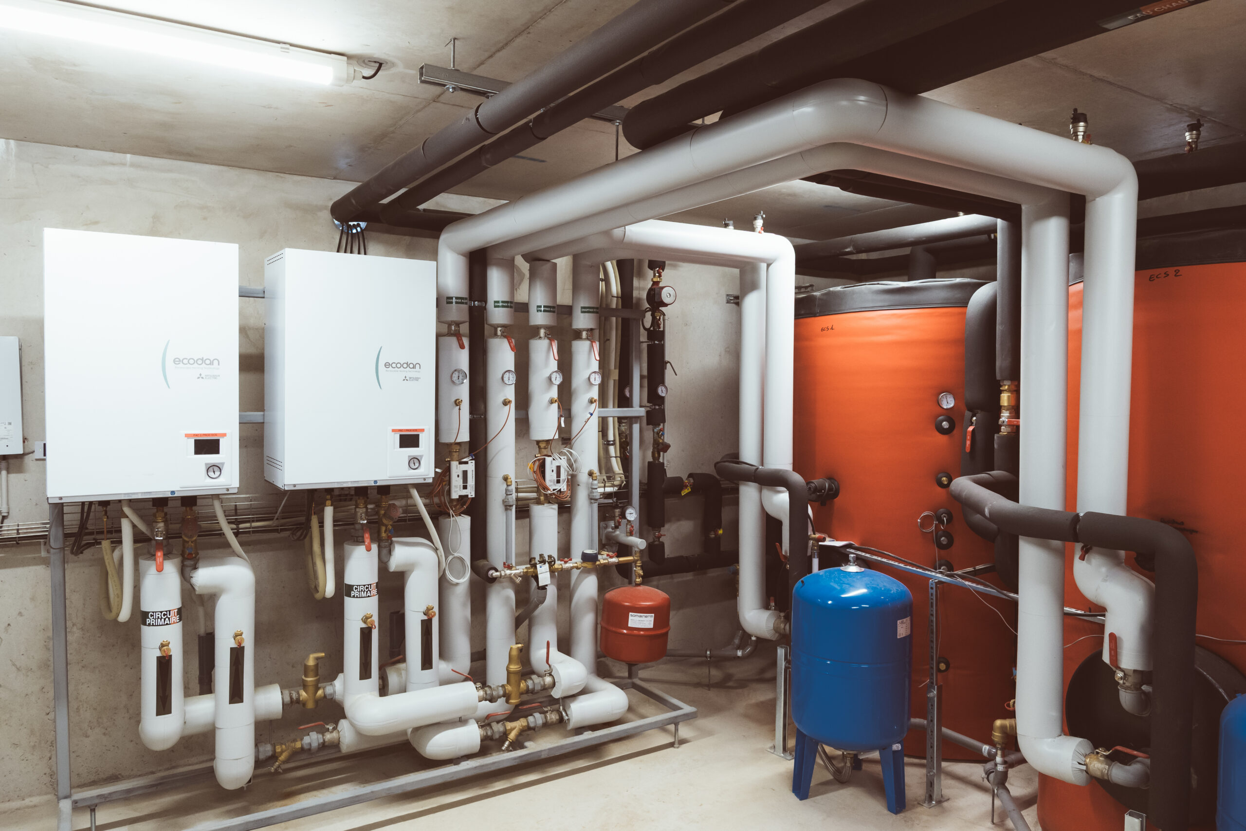 Projet Cœur de Frangy, installation Therm-Sanit