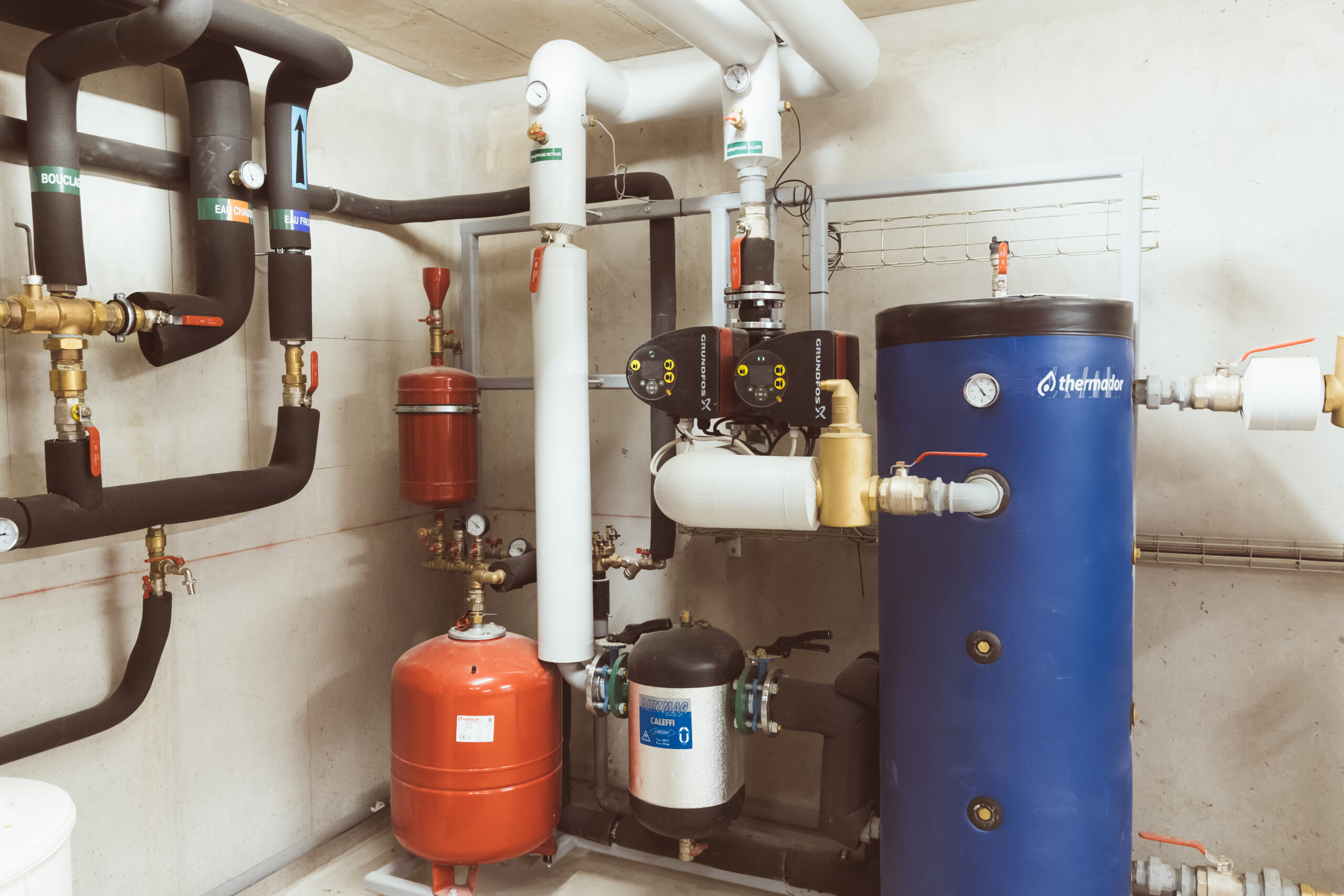 Projet Cœur de Frangy, installation Therm-Sanit