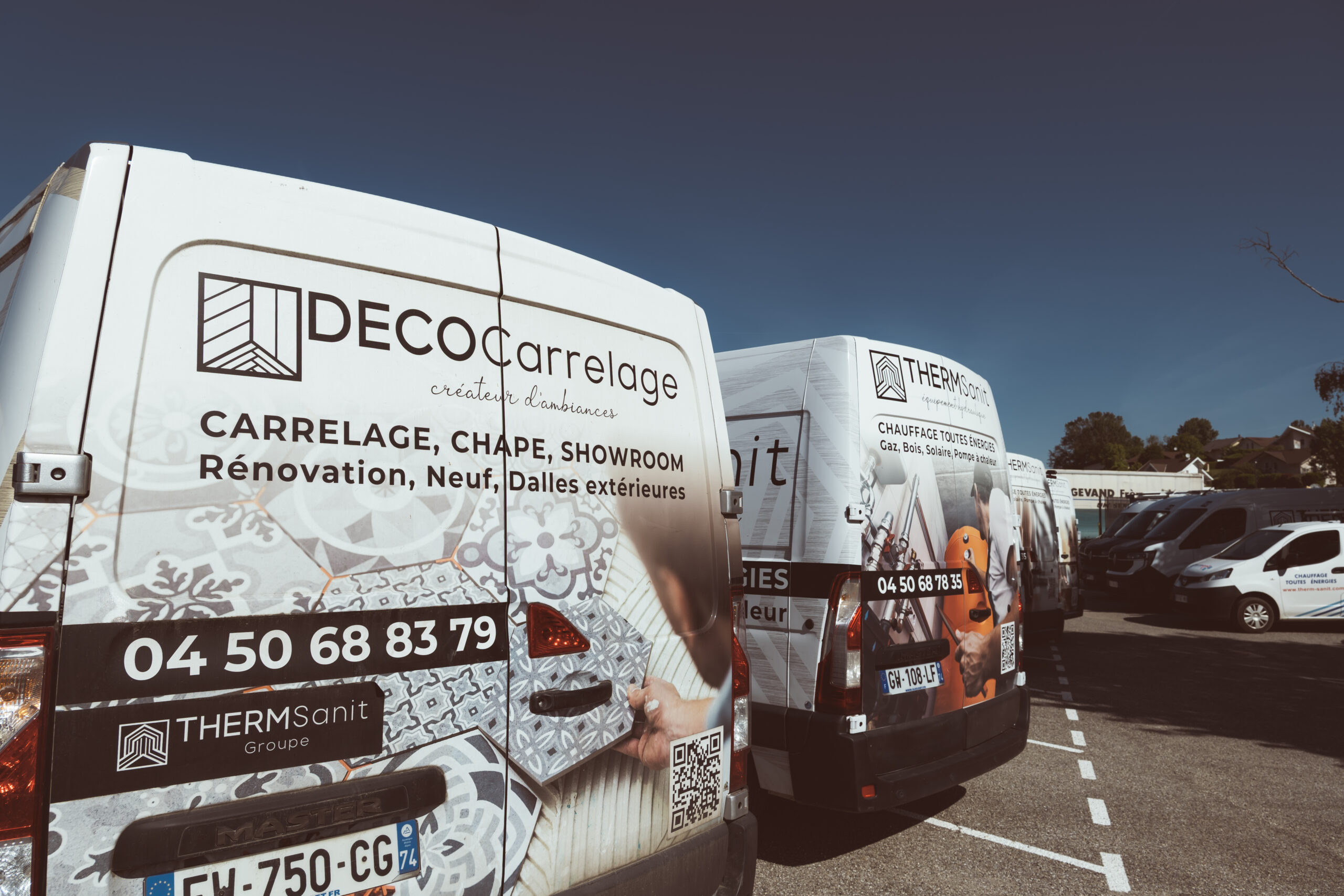 Photo camions 3 – équipes et véhicules Therm-Sanit