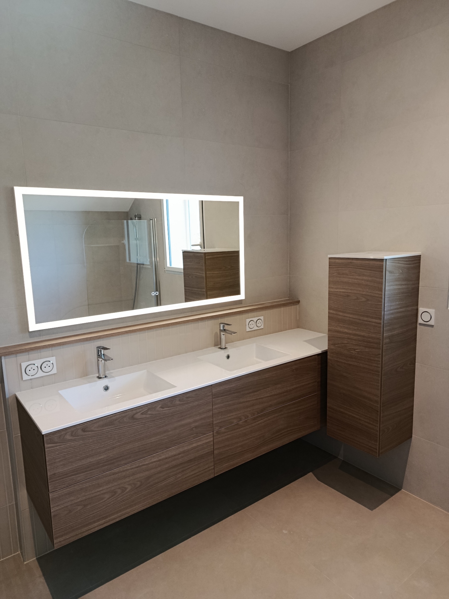 Rénovation de deux salles de bains et des WC, Pugny-Chatenod, octobre 2025 : photo 1