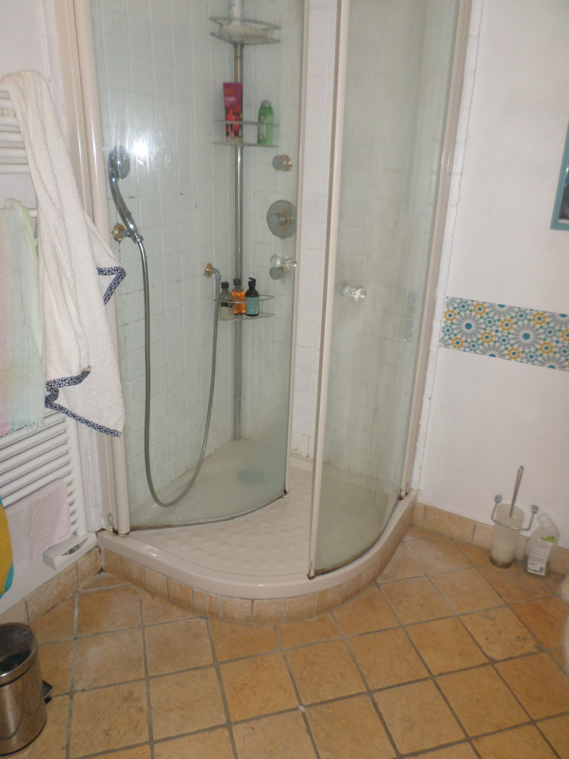 Salle de bains avant les travaux